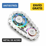 GyroChainSpinner metálico con engranajes – Juguete antiestrés para adultos.