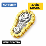 GyroChainSpinner metálico con engranajes – Juguete antiestrés para adultos.